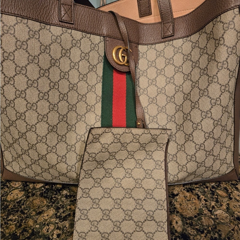 Gucci Brown and Green Women's Bag
